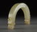 Chinese Celadon Jade Hardstone Bi Ring Figure