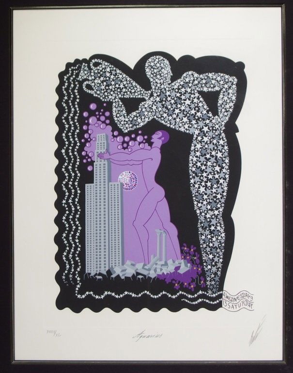 Erte Romain De Tirtoff  Aquarius Serigraph 35/90 (1 of 7)