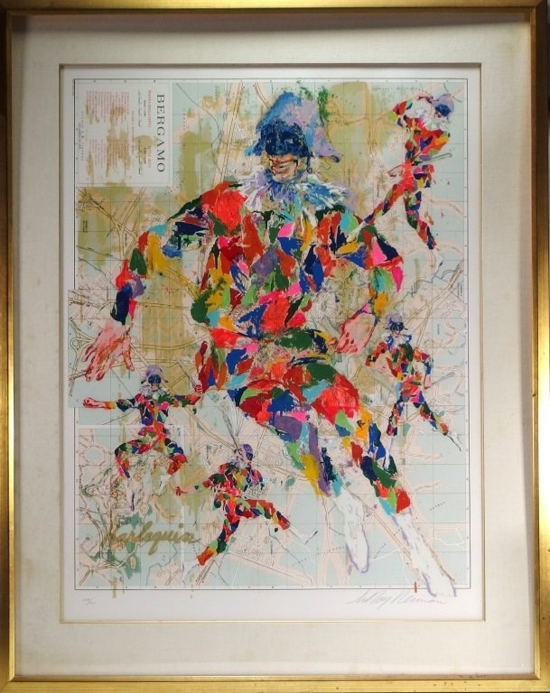 LeRoy Neiman Harelequin Bergamo Serigraph Print (1 of 8)