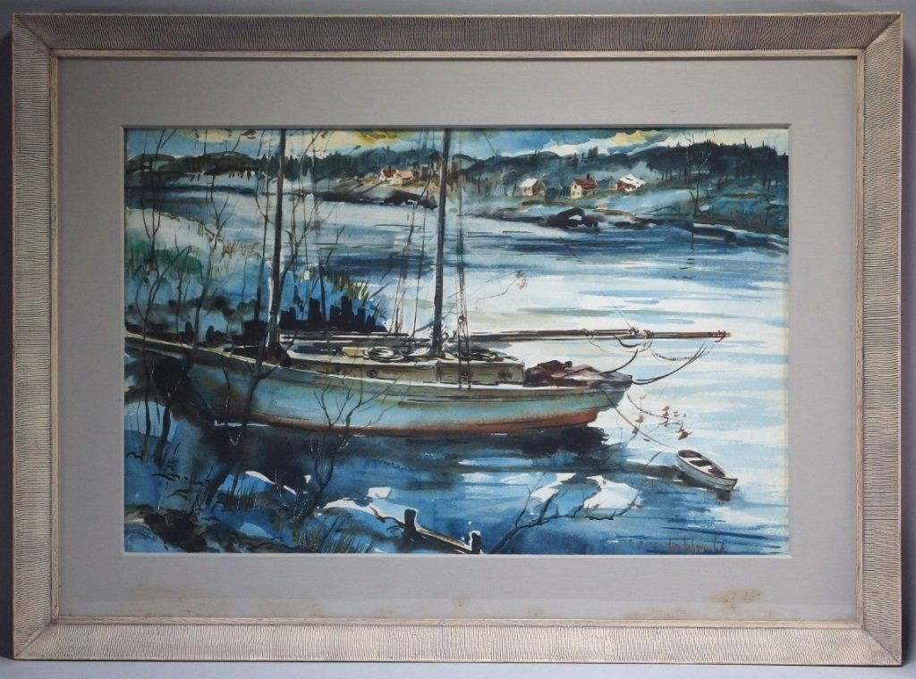 George Schwacha Jr. Snowy Landscape Painting (1 of 8)