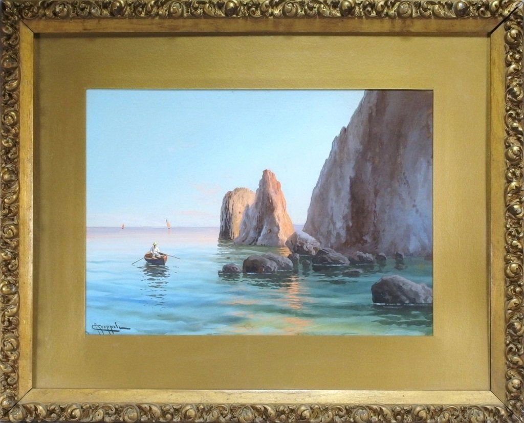 Antonio Coppola Italian Seascape Painting (1 of 6)