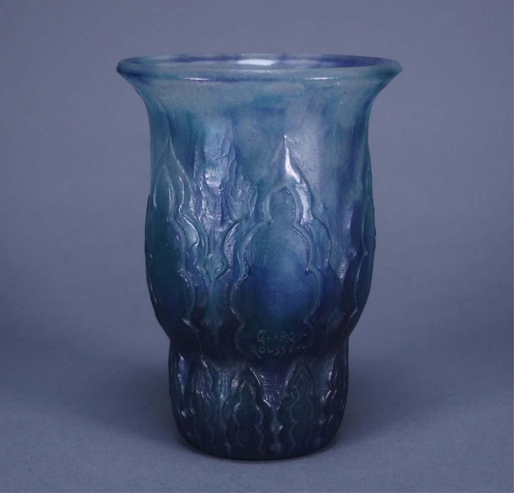 G. Argy Rousseau Pate de Verre Art Glass Vase (1 of 4)