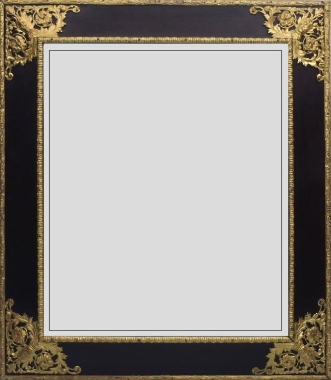 European Bronze Ormalou Gilt Lacquer Mirror (1 of 4)