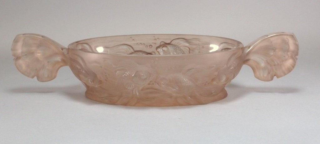 French Verlys Art Glass Koi Fish Bowl (1 of 7)