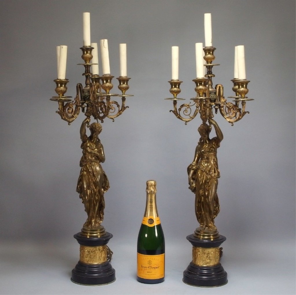Pr. Moreau European Gilt Bronze Candelabra (1 of 10)