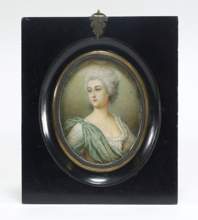 French Miniature Portrait of Princess Bibesco (1 of 4)
