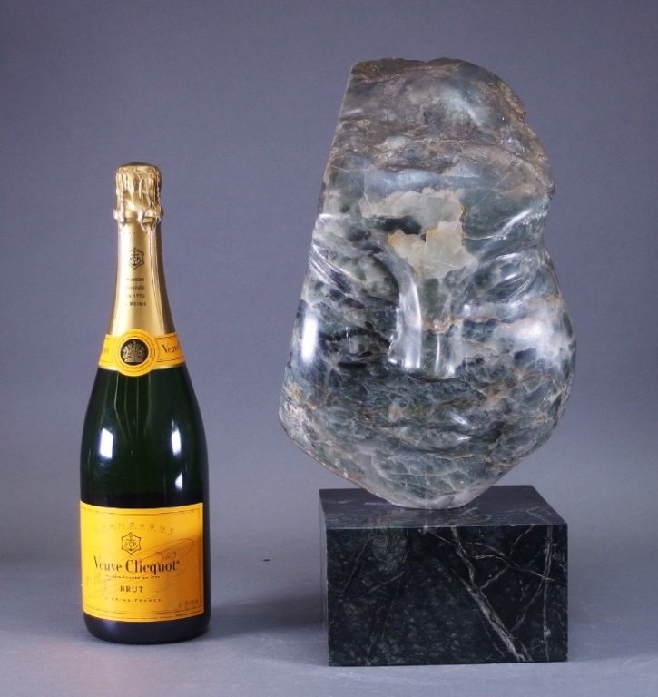 Large Newman Inuit Stone Abstract Carving of Face (1 of 8)