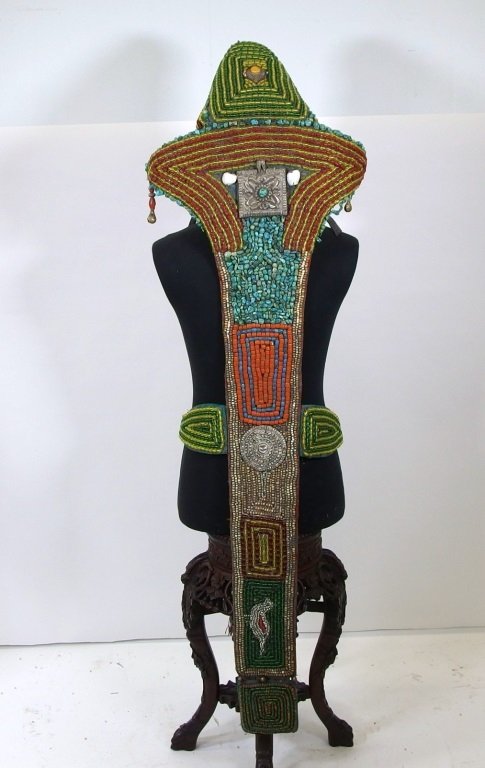 Tibetan Pedak Ladakhi Bridal Ceremonial Headdress (1 of 10)