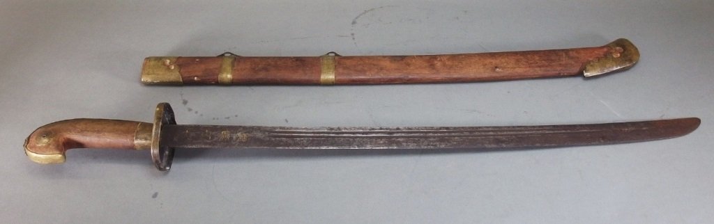 Chinese Boxer Rebellion Inlaid Blade Sword (1 of 10)
