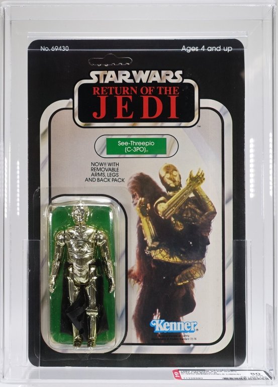 1983 Star Wars ROTJ 65 Back B C-3PO AFA 80 (1 of 4)