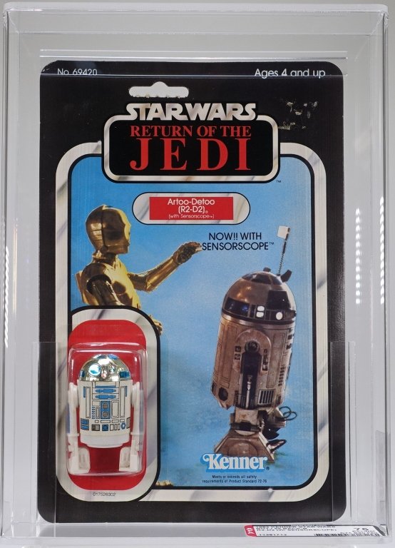 1983 Star Wars ROTJ 65 Back B R2-D2  AFA 75 (1 of 4)