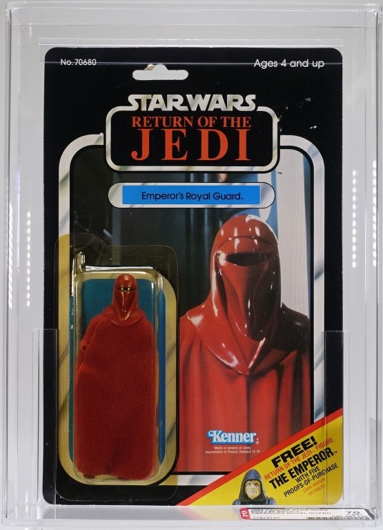 1983 Star Wars ROTJ 65 Back C Royal Guard AFA 70 (1 of 4)