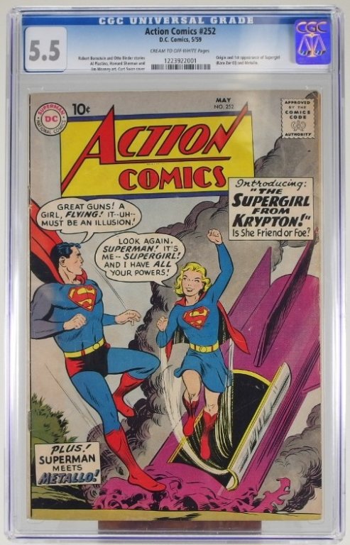 D.C Action Comics 252 5/59 First Supergirl CGC 5.5 (1 of 3)