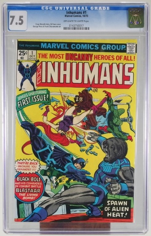 Marvel Comics Inhumans No. 1 10/1975 CGC 7.5 (1 of 3)