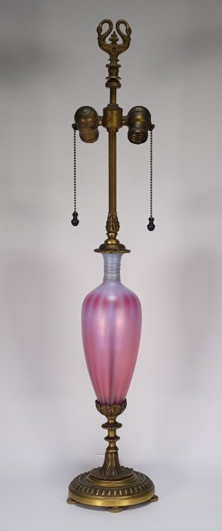 Steuben Frederick Carter Oriental Poppy Lamp (1 of 8)