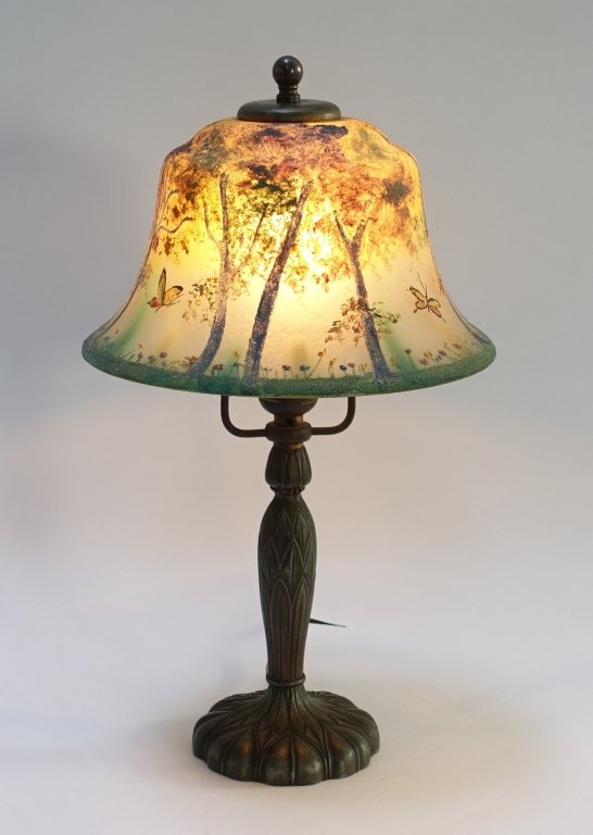 Pairpoint Reverse Obverse Painted Boudoir Lamp (1 of 10)