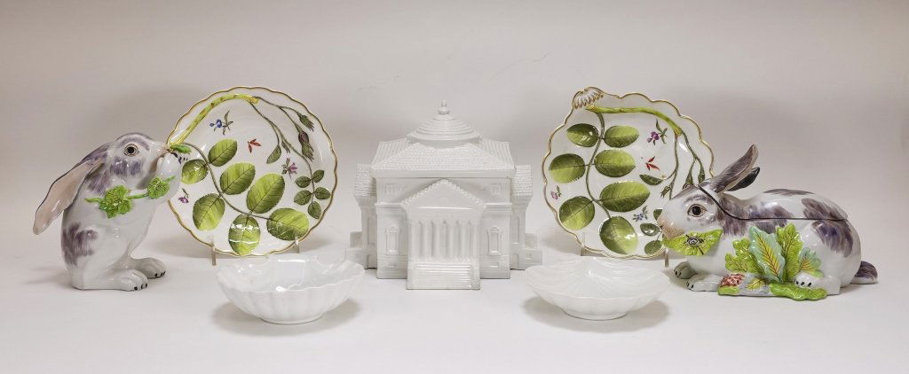 Estate Tiffany French English Porcelain Grouping (1 of 10)