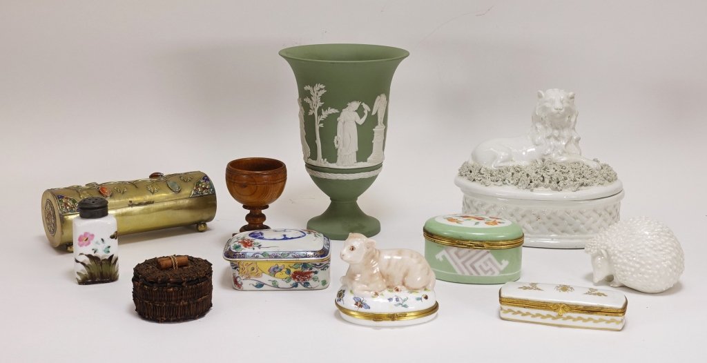 Estate Wedgewood Limoge Vase Box Grouping (1 of 6)