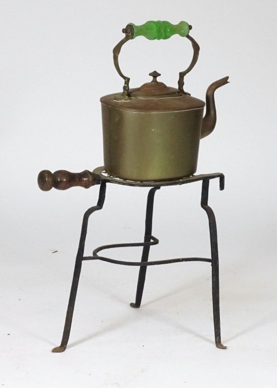 American European Kettle Stand w Kettle (1 of 9)