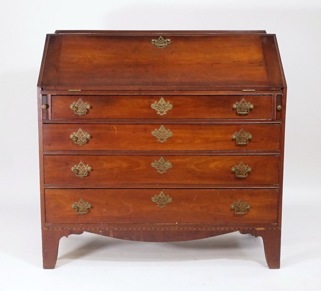 New England Cherry Slant Front Desk (1 of 10)