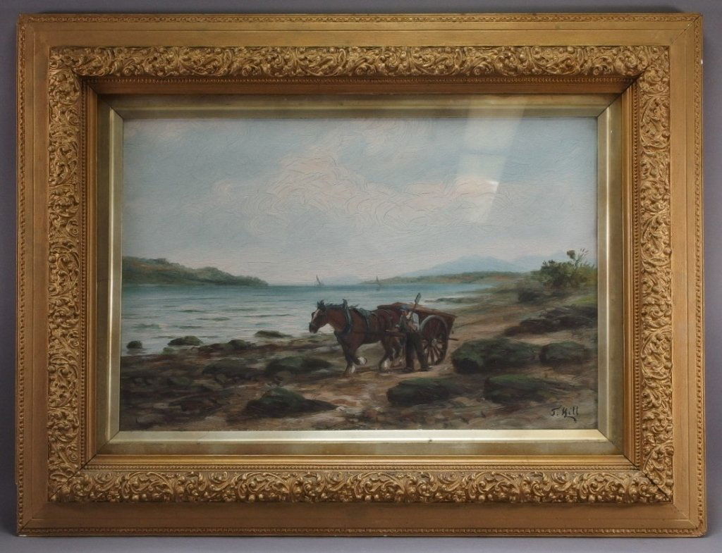 T. Hill  New England Seaweed Gatherer Painting (1 of 5)