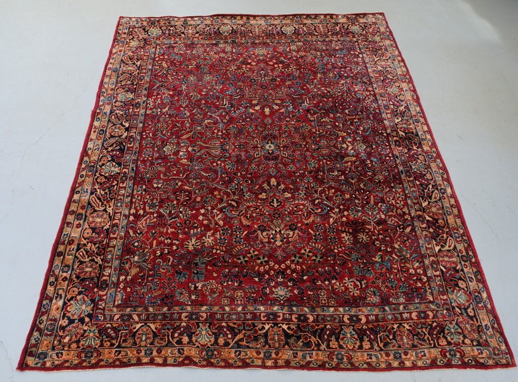 Persian Sarouk Carpet Rug (1 of 9)