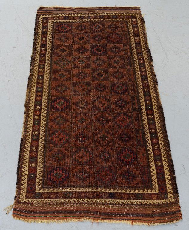 Antique Persian Belouch Brown Rug (1 of 8)