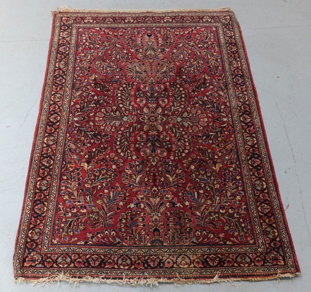 Persian Sarouk Carpet Rug (1 of 9)