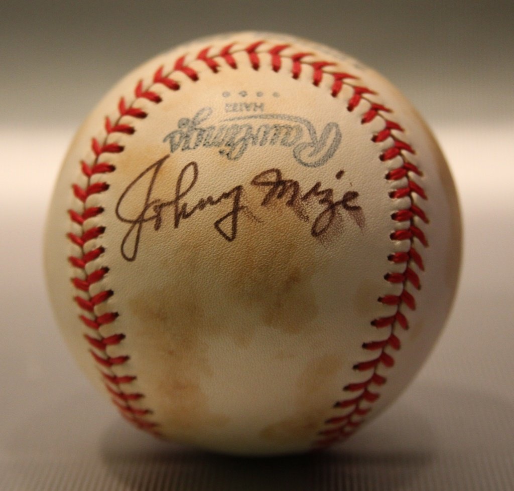 Johnny Mize Signed Baseball (1 of 2)