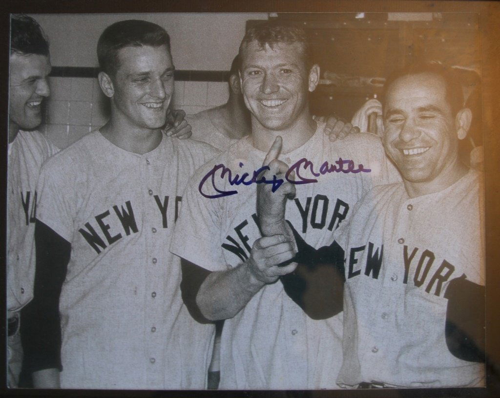 Mickey Mantle Autographed Celebration Photograph (1 of 3)