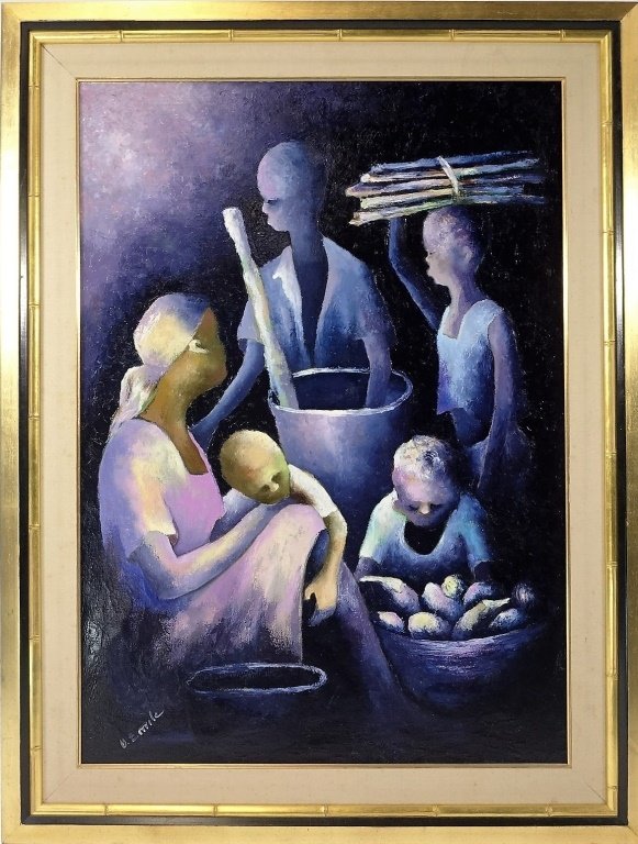 Denis Emile Haitian Expressionist Painting (1 of 5)