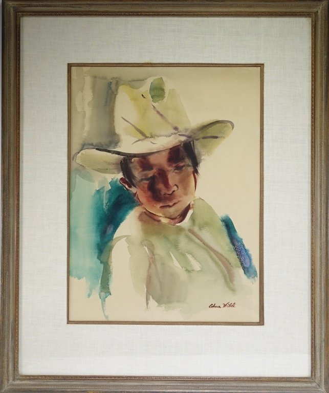 Edna Hibel Rhode Island Portrait Painting of Boy (1 of 5)