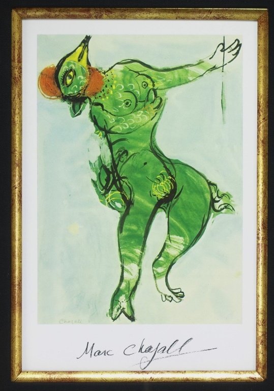 Marc Chagall Monster II Signed Lithograph PSA/DNA (1 of 6)