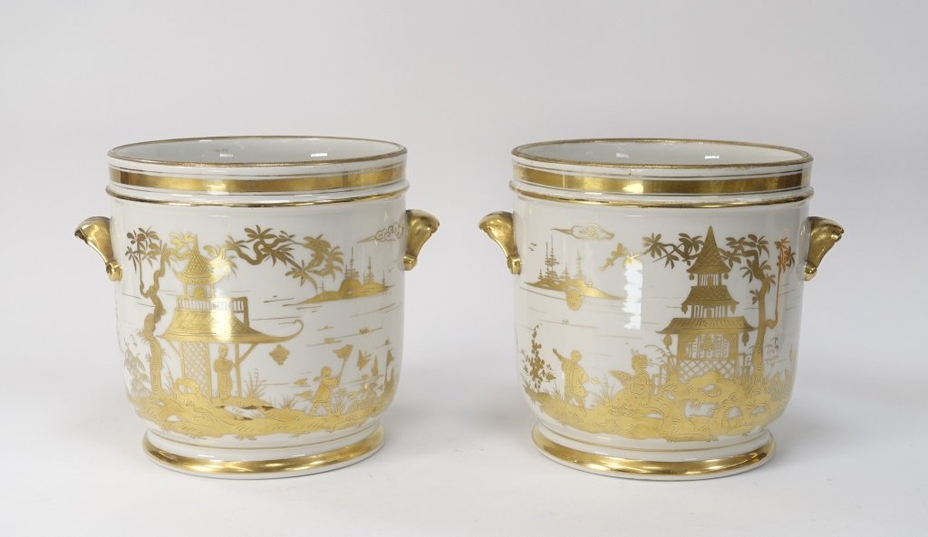 PR French Chinoiserie Samson Porcelain Cache Pot (1 of 6)
