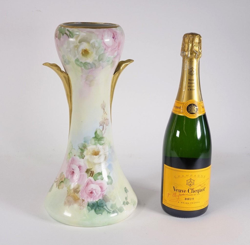 GDA French Limoges Porcelain MW Poole Signed Vase (1 of 1)