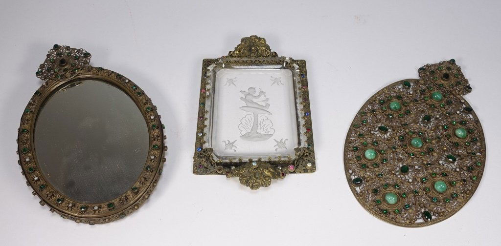 Czechoslovakian Brass Jeweled Estate Collection (1 of 7)