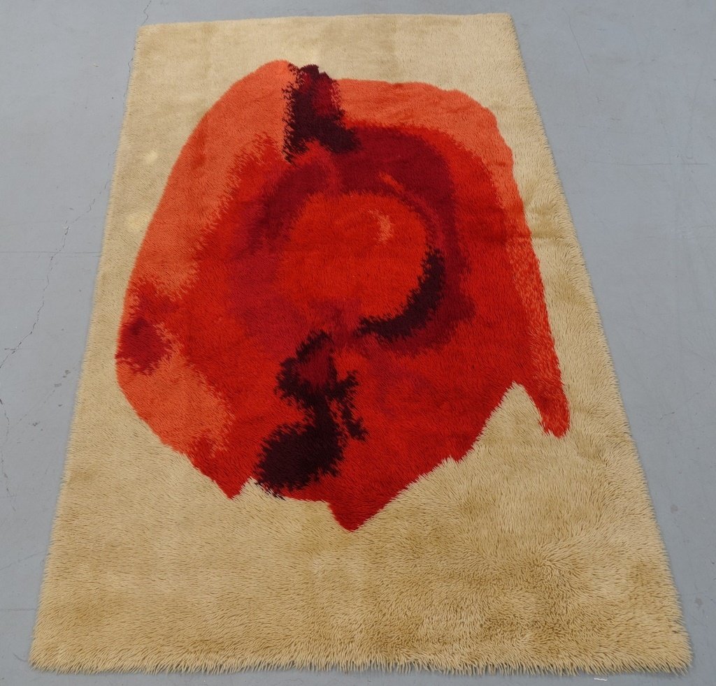 Mid Century Modern Shag Carpet Rug (1 of 5)