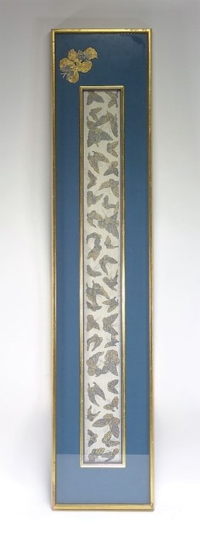 Chinese Qing Dynasty Kesi Butterfly Textile (1 of 4)