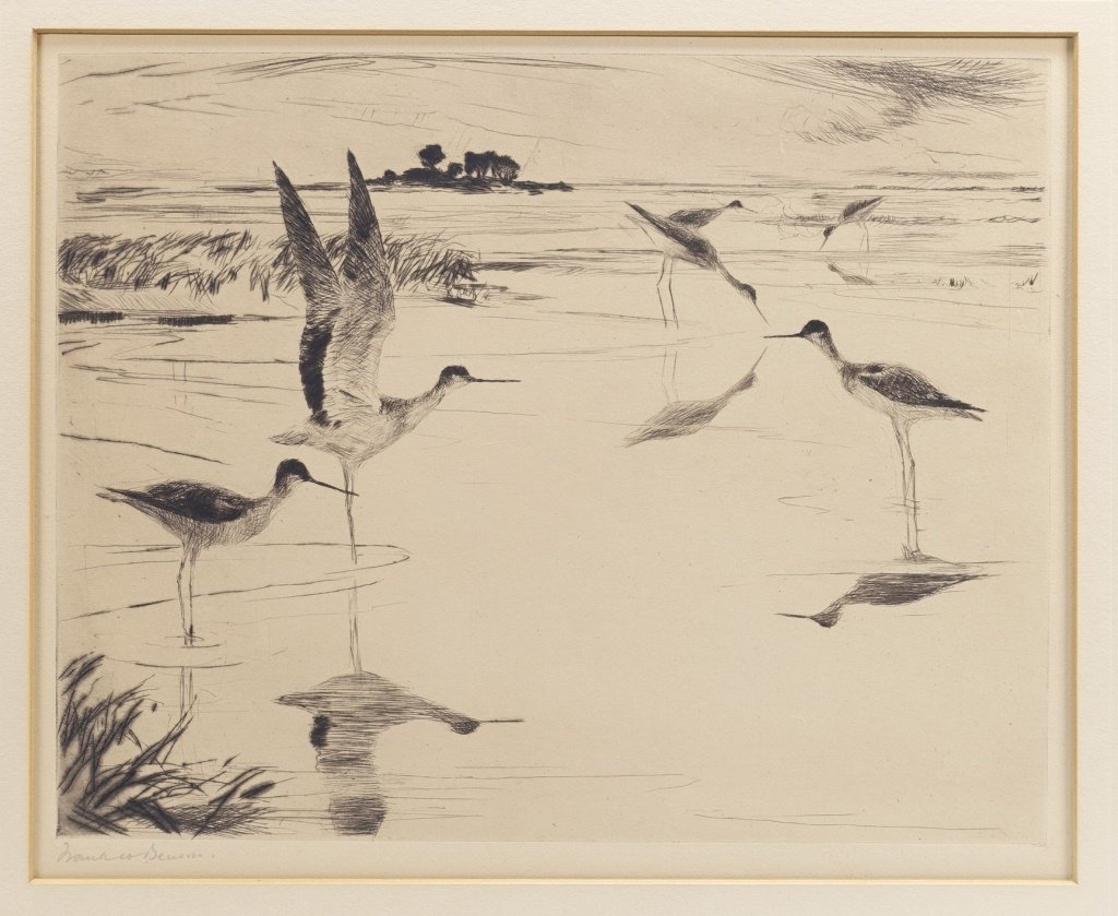 Frank Benson Yellow Legs #2 Pencil Signed Etching (1 of 7)