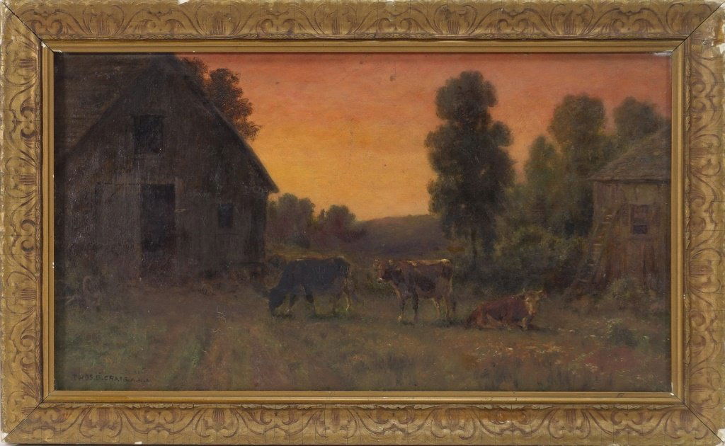 Thomas Bigelow Craig After Glow Bucolic Painting (1 of 6)