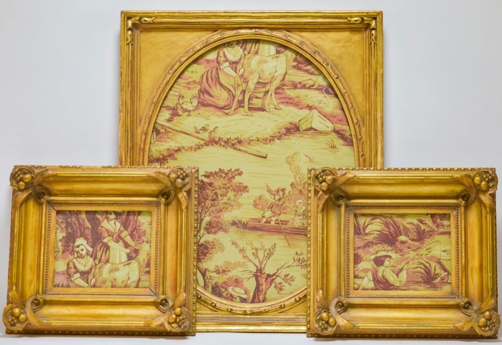 3 American Carved Wood Gilt Wood Frames (1 of 9)