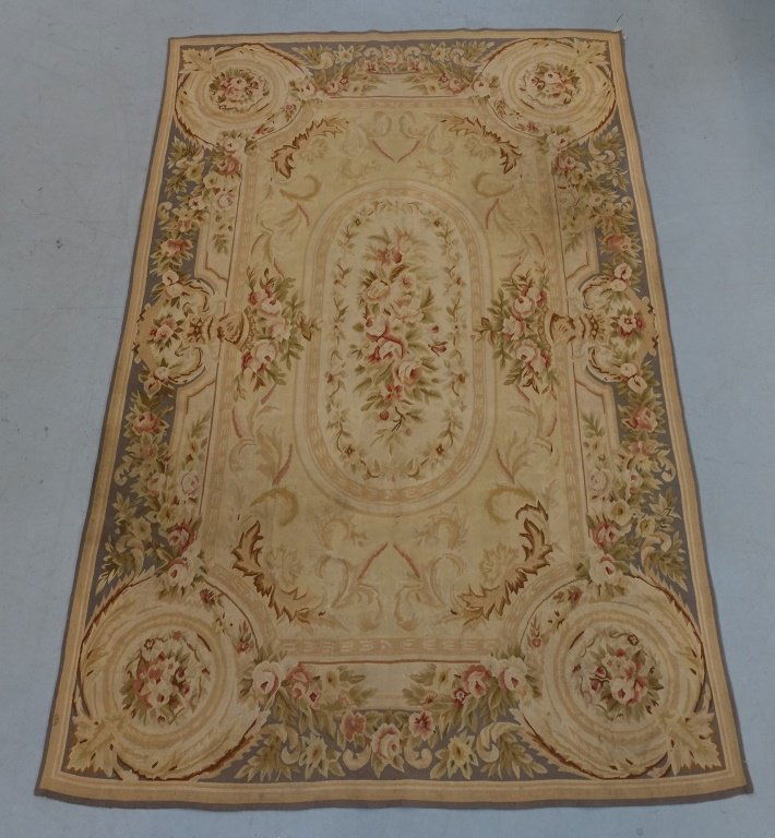 French Aubusson Floral Textile Embroidery (1 of 7)