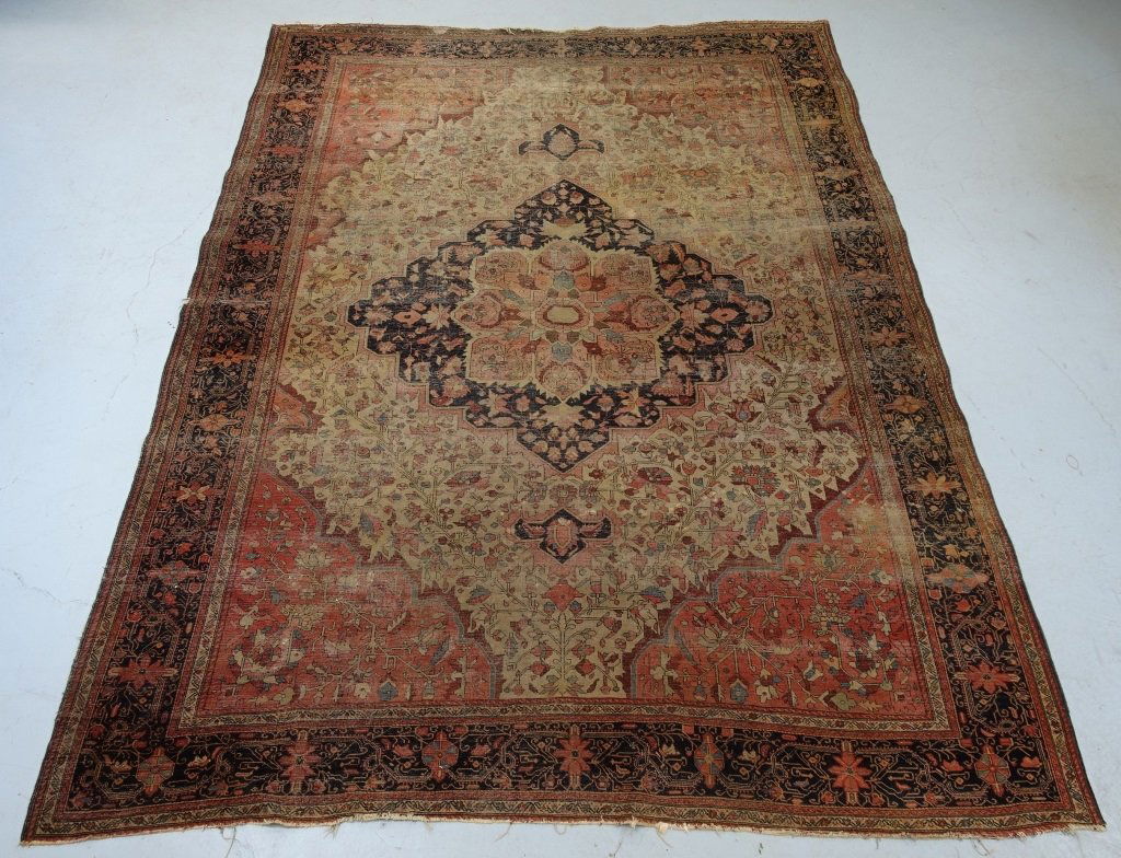 Antique Persian Farahan Sarouk Carpet Room Rug (1 of 10)