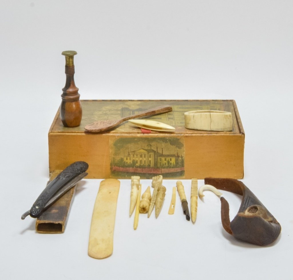 Antique Wooden Box Sailor Made Nautical Tools (1 of 10)