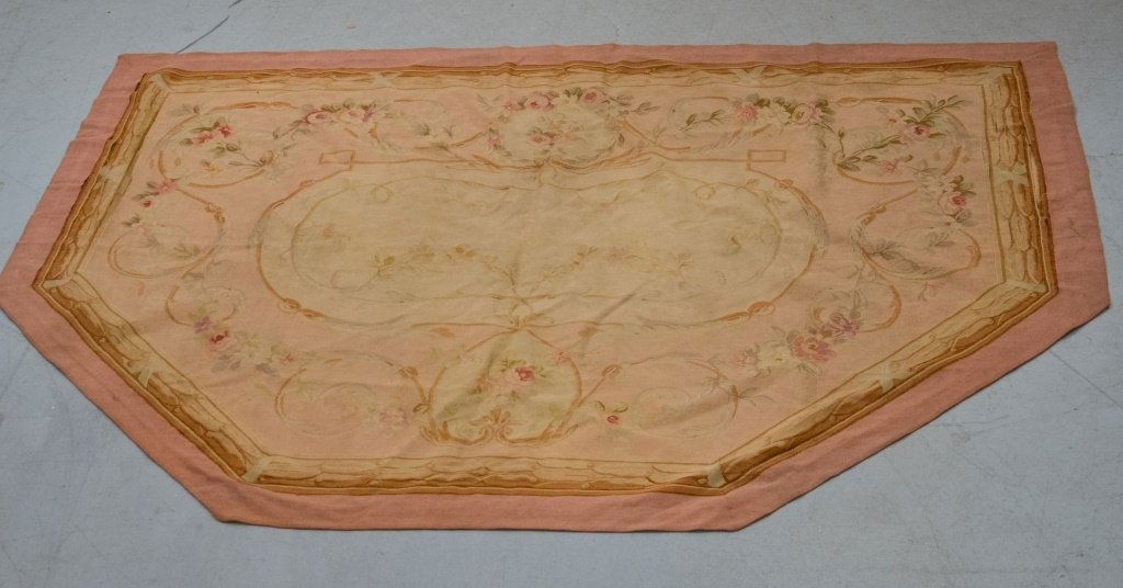 Antique 19C. French Aubusson Entryway Carpet Rug (1 of 4)