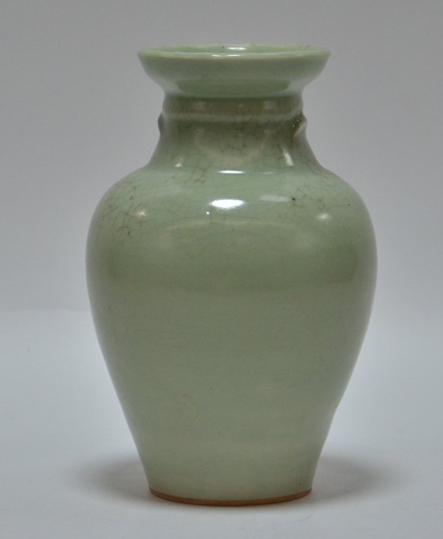 Chinese Crackle Celadon Porcelain Vase (1 of 5)