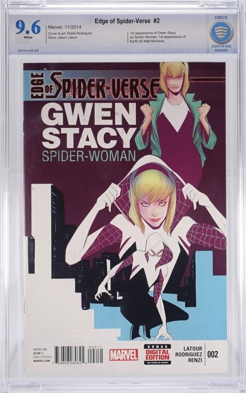 Marvel Edge of Spider-Verse No. 2 CBCS 9.6 (1 of 2)