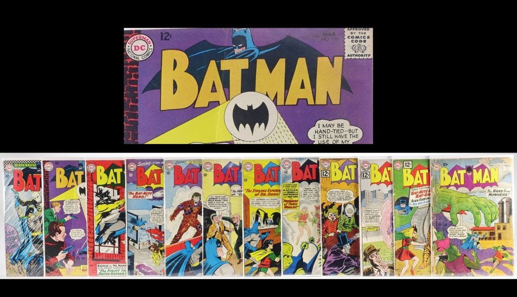 12 Silver Age D.C Batman Comics No. 130-180 (1 of 8)