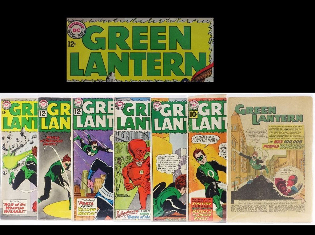7 Silver Age D.C Green Lantern Comics No. 7-25 (1 of 6)