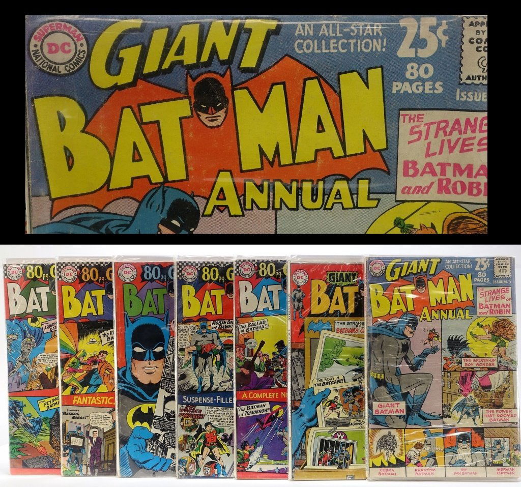 7 Silver Age D.C Comics Giant Batman (1 of 4)